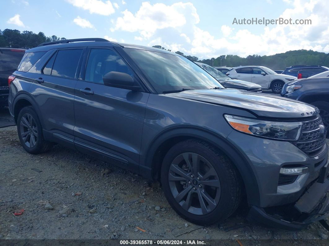 2021 Ford Explorer Xlt Gray vin: 1FMSK7DH9MGB28046