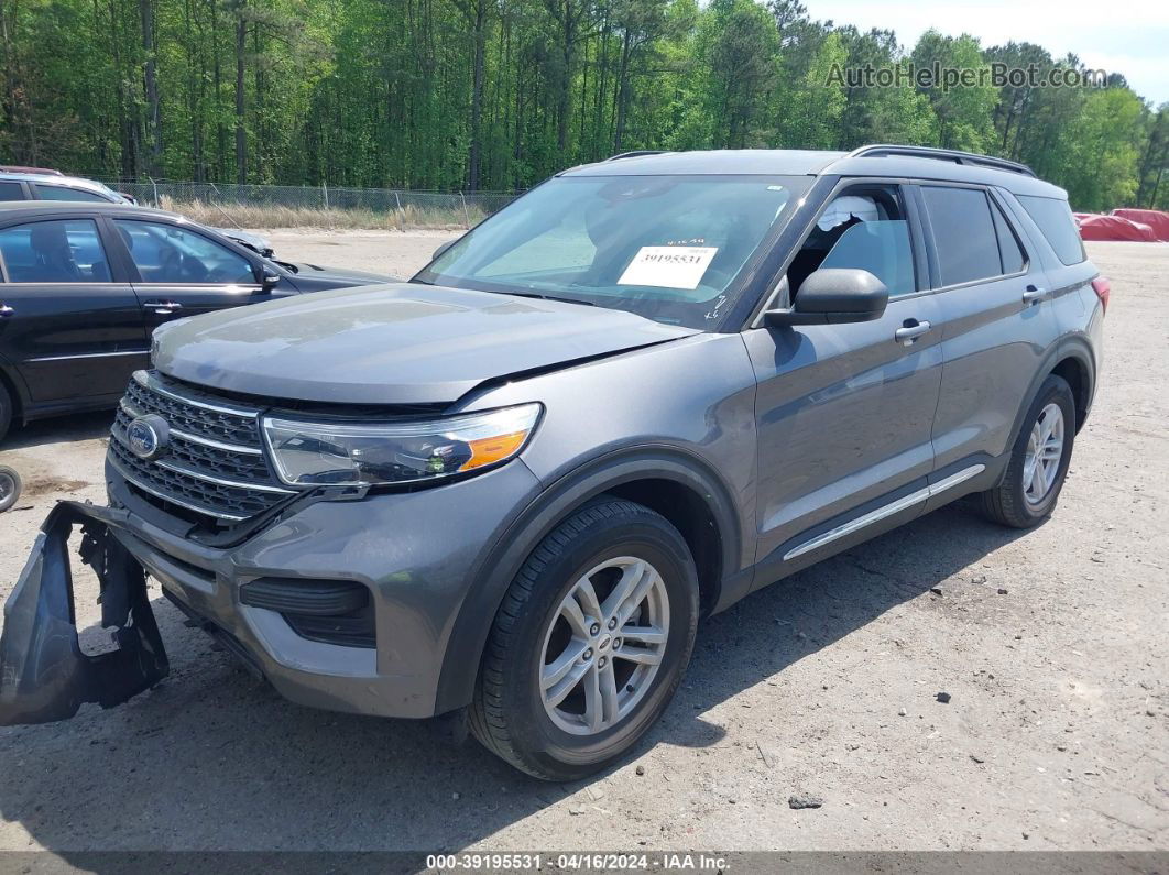 2021 Ford Explorer Xlt Gray vin: 1FMSK7DH9MGB86481