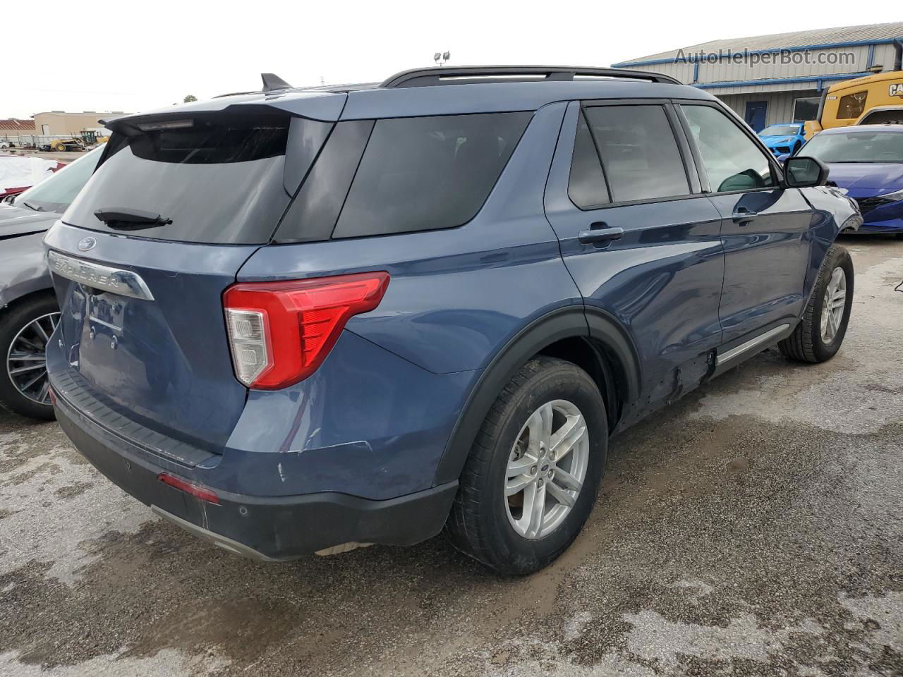 2021 Ford Explorer Xlt Blue vin: 1FMSK7DH9MGC07538