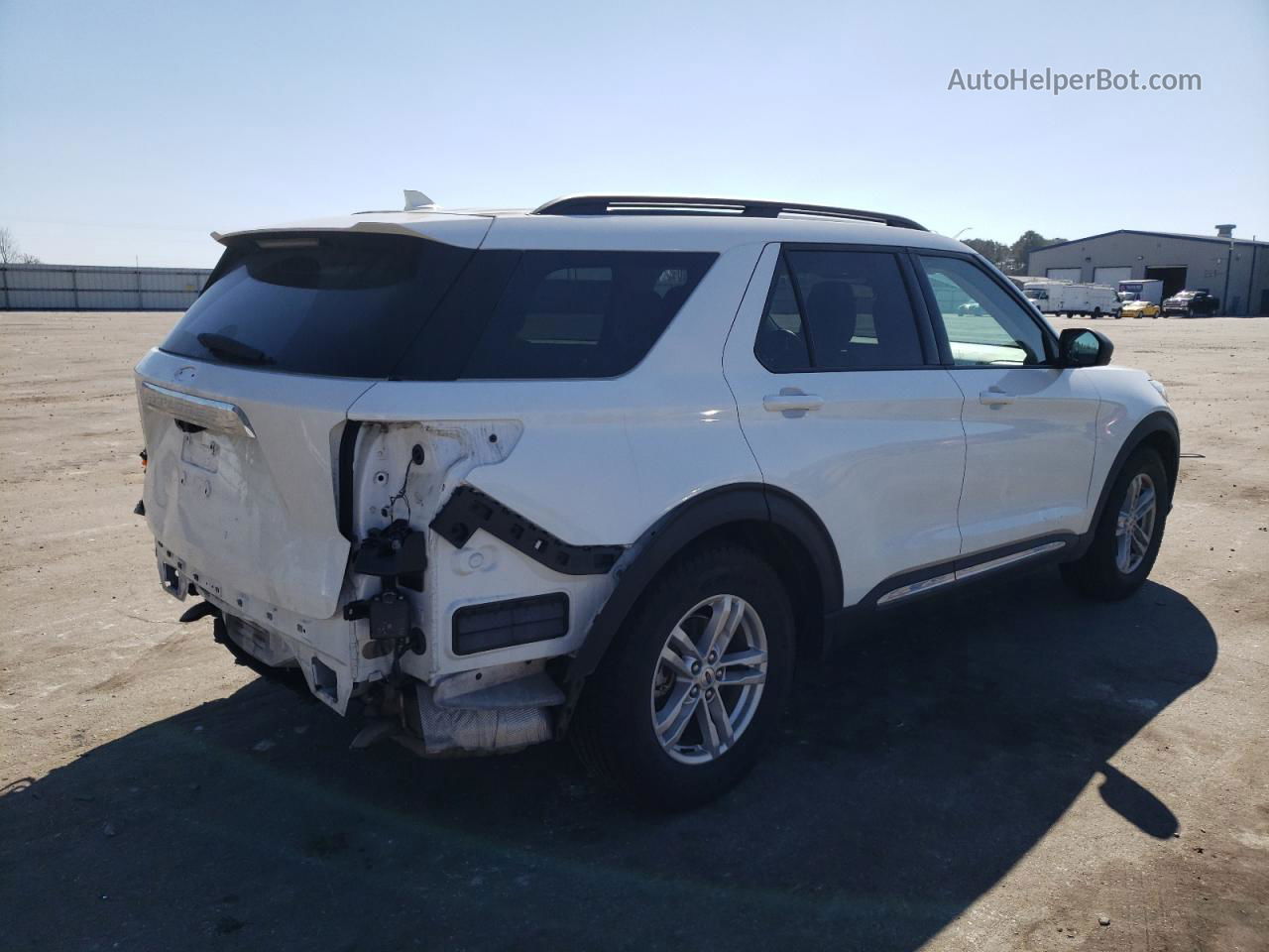 2020 Ford Explorer Xlt White vin: 1FMSK7DHXLGA57776