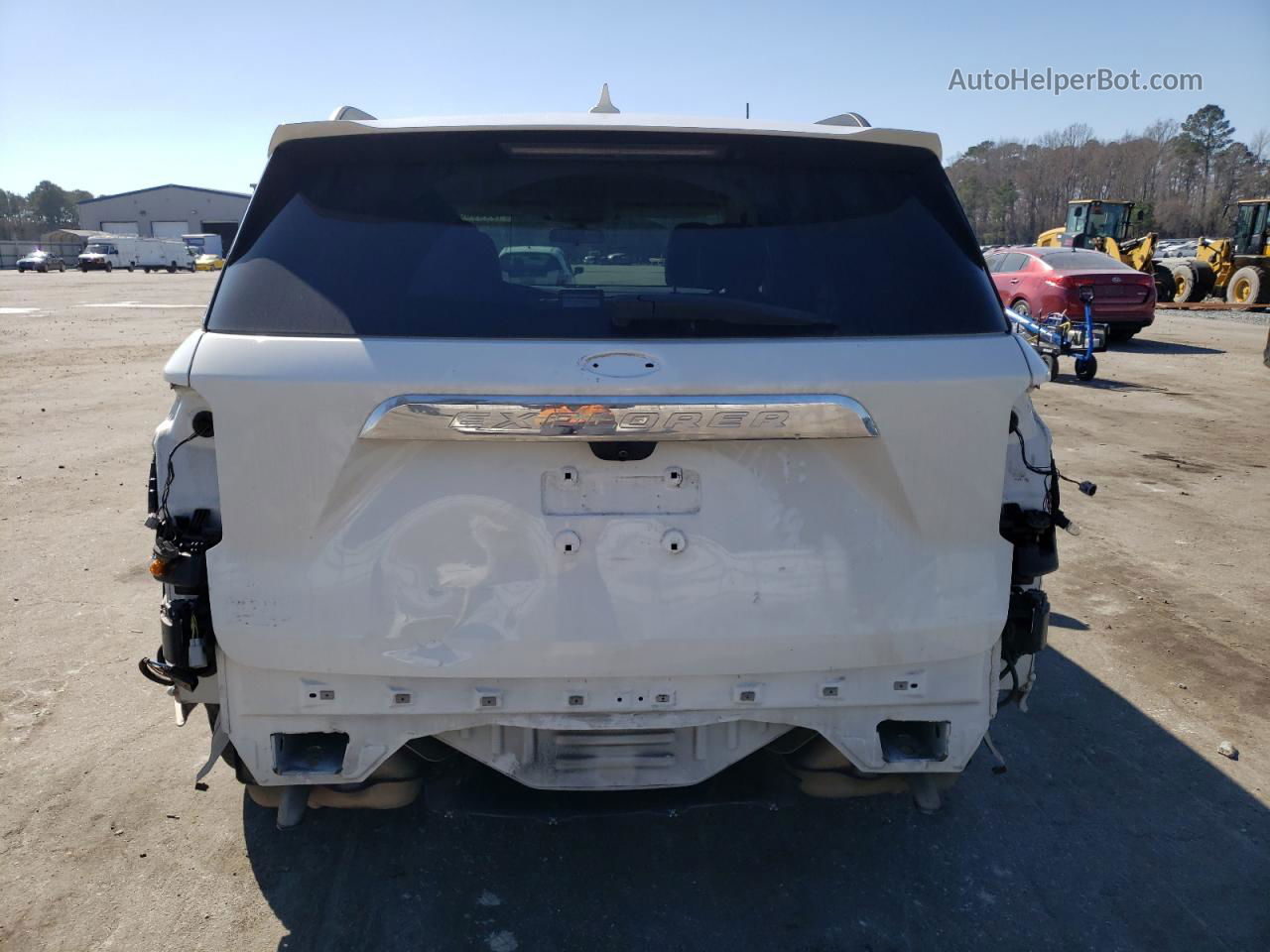 2020 Ford Explorer Xlt White vin: 1FMSK7DHXLGA57776