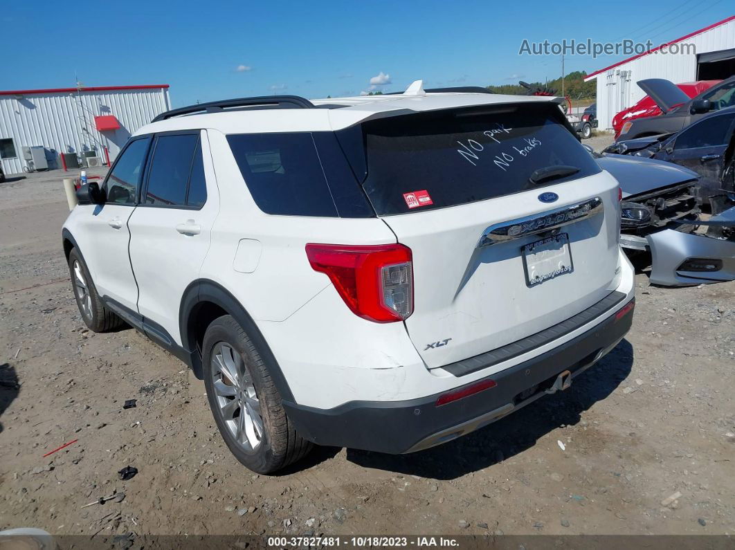 2020 Ford Explorer Xlt White vin: 1FMSK7DHXLGA58183