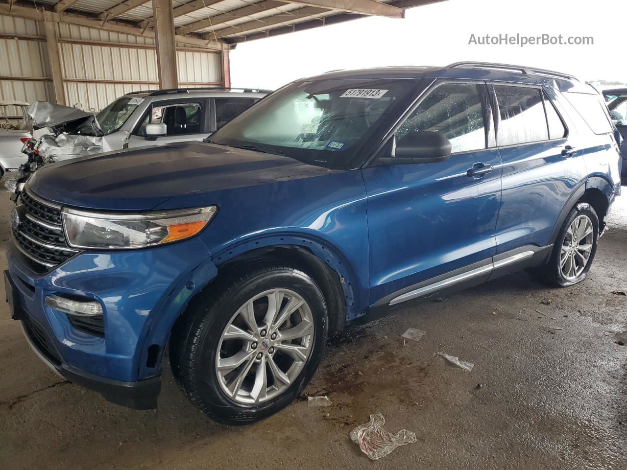 2020 Ford Explorer Xlt Blue vin: 1FMSK7DHXLGB82101