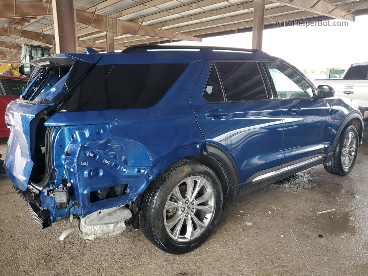 2020 Ford Explorer Xlt Blue vin: 1FMSK7DHXLGB82101