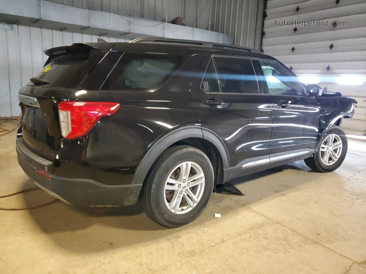 2021 Ford Explorer Xlt Black vin: 1FMSK7DHXMGA12158