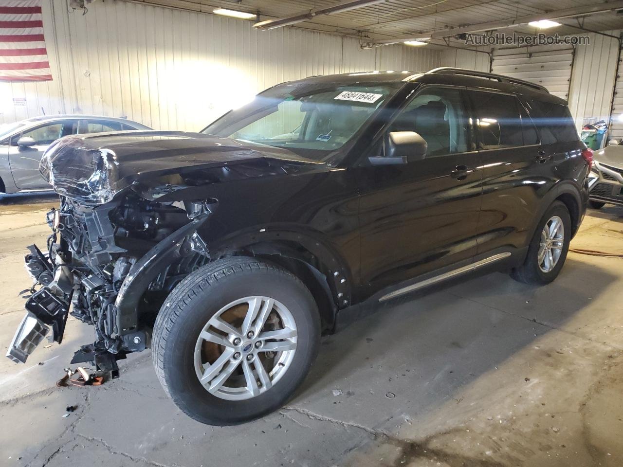 2021 Ford Explorer Xlt Black vin: 1FMSK7DHXMGA12158