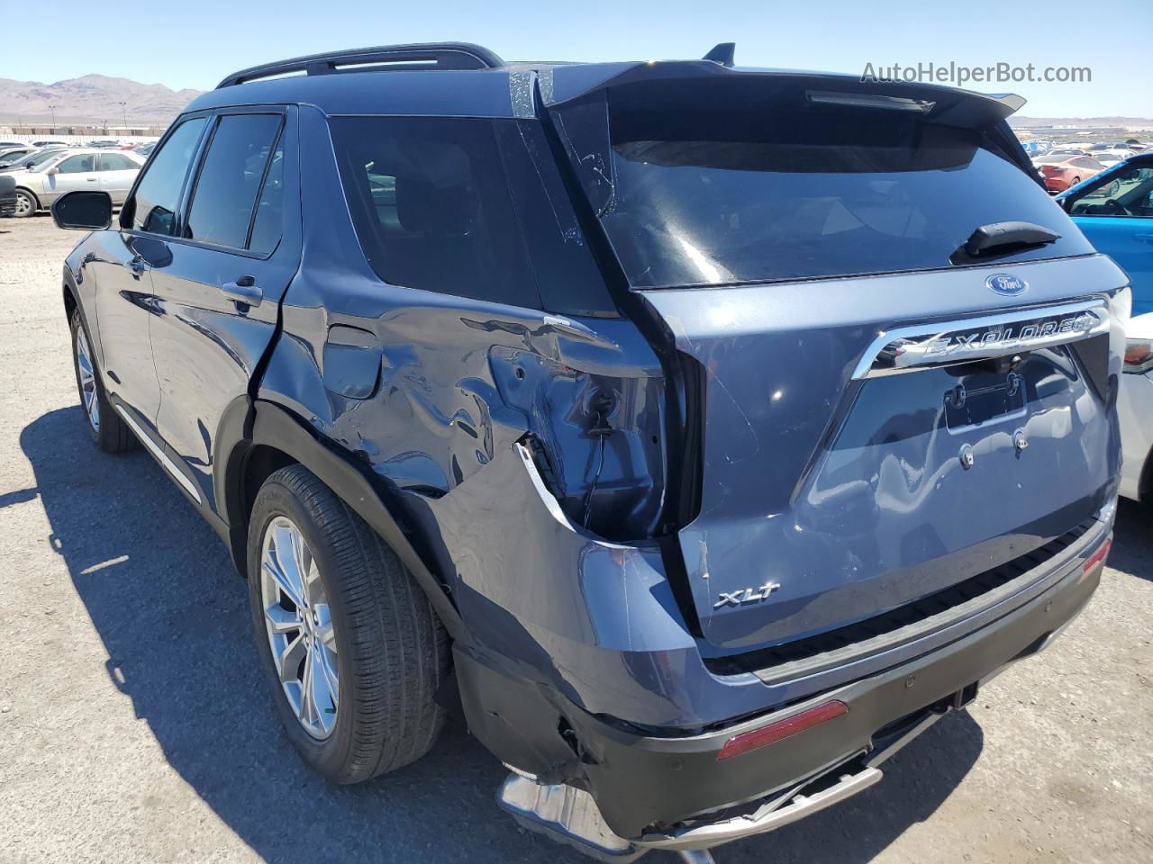 2021 Ford Explorer Xlt Blue vin: 1FMSK7DHXMGA16761