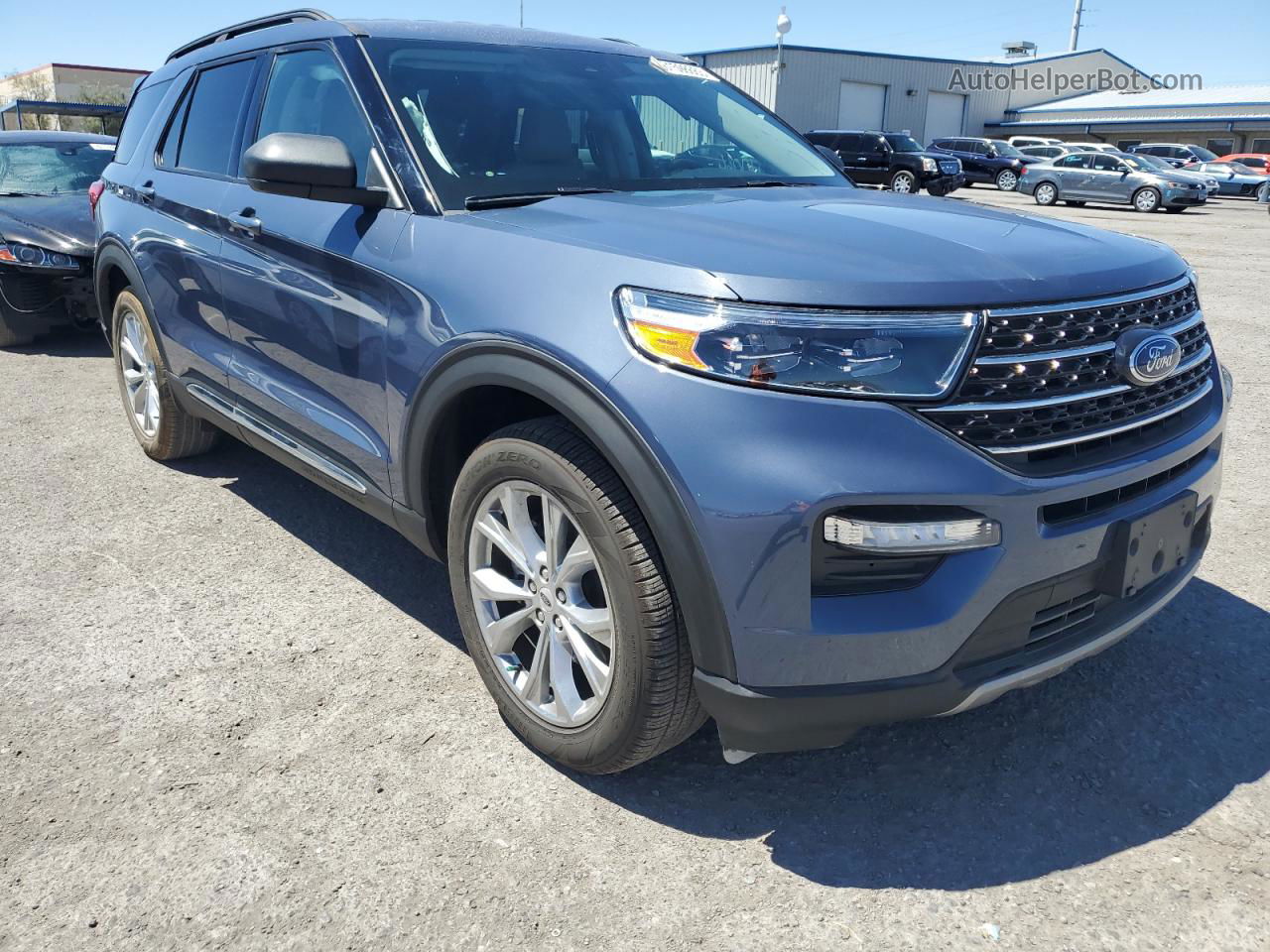 2021 Ford Explorer Xlt Blue vin: 1FMSK7DHXMGA16761