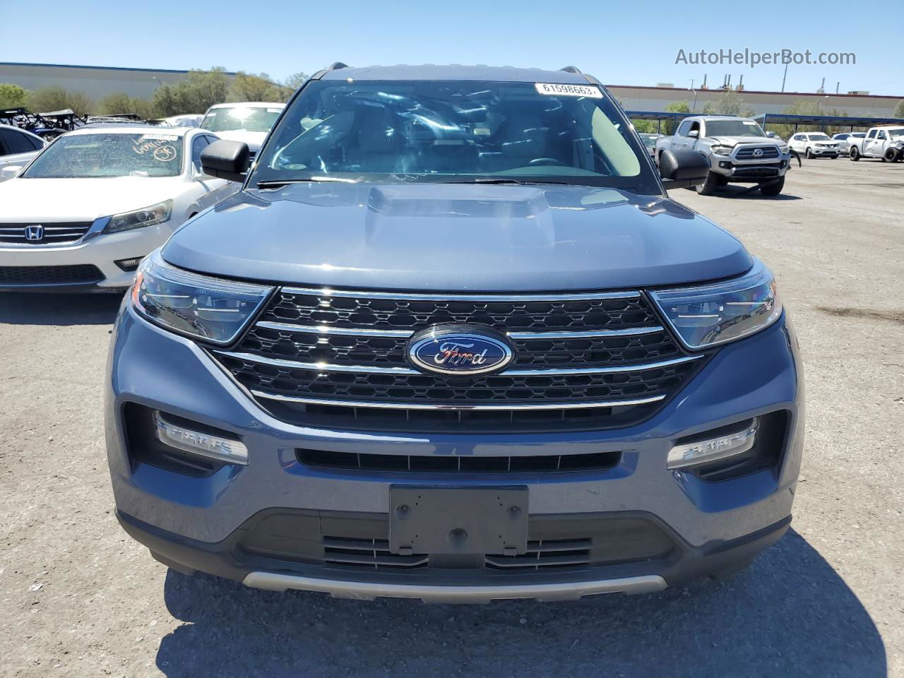 2021 Ford Explorer Xlt Blue vin: 1FMSK7DHXMGA16761