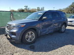 2021 Ford Explorer Xlt Blue vin: 1FMSK7DHXMGA51655