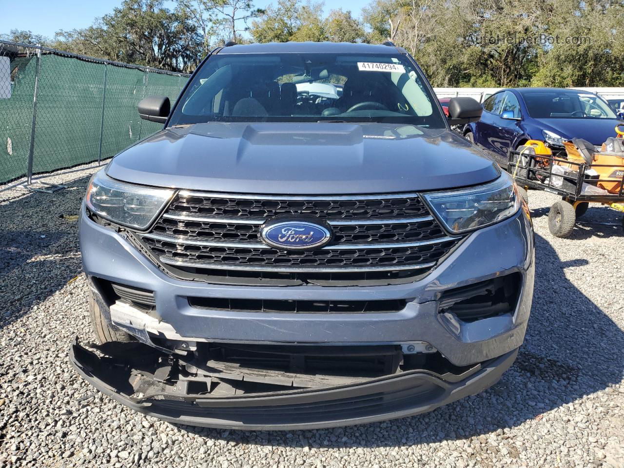 2021 Ford Explorer Xlt Blue vin: 1FMSK7DHXMGA51655