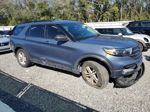 2021 Ford Explorer Xlt Blue vin: 1FMSK7DHXMGA51655