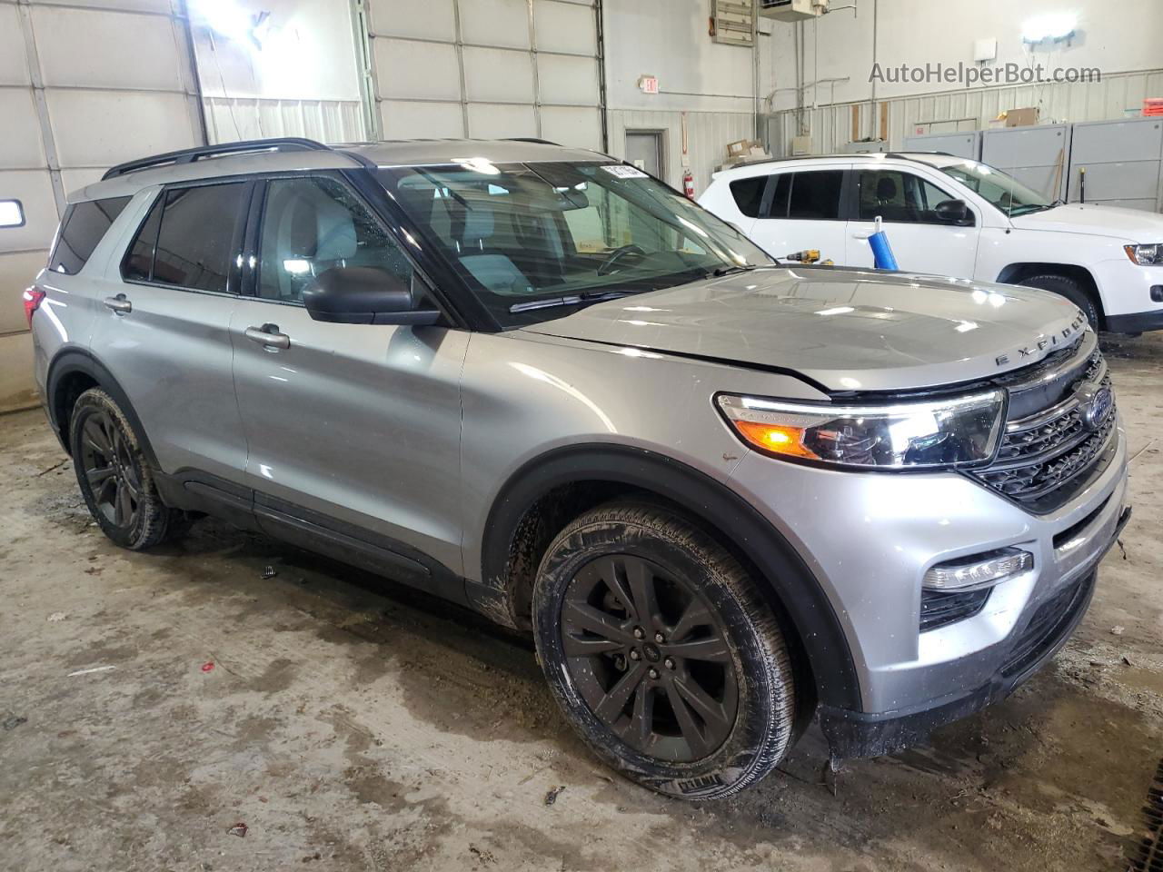 2021 Ford Explorer Xlt Gray vin: 1FMSK7DHXMGB67275