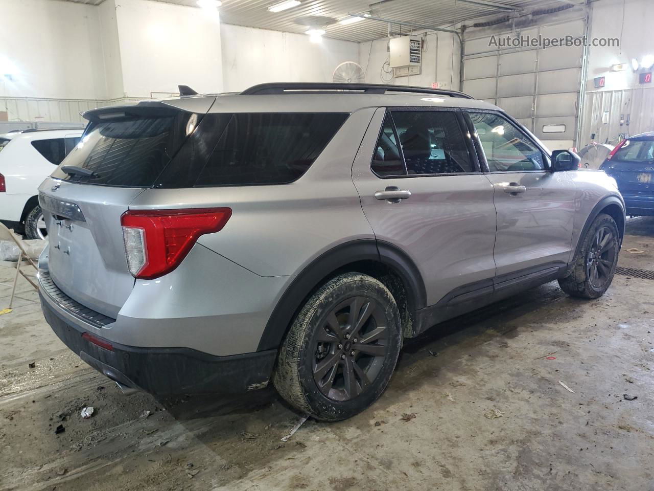 2021 Ford Explorer Xlt Gray vin: 1FMSK7DHXMGB67275