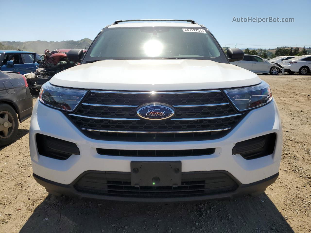 2021 Ford Explorer Xlt White vin: 1FMSK7DHXMGB89129