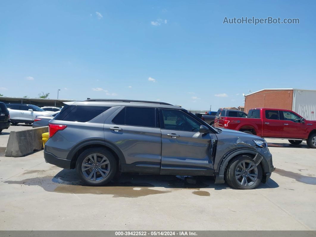 2021 Ford Explorer Xlt Gray vin: 1FMSK7DHXMGB95335