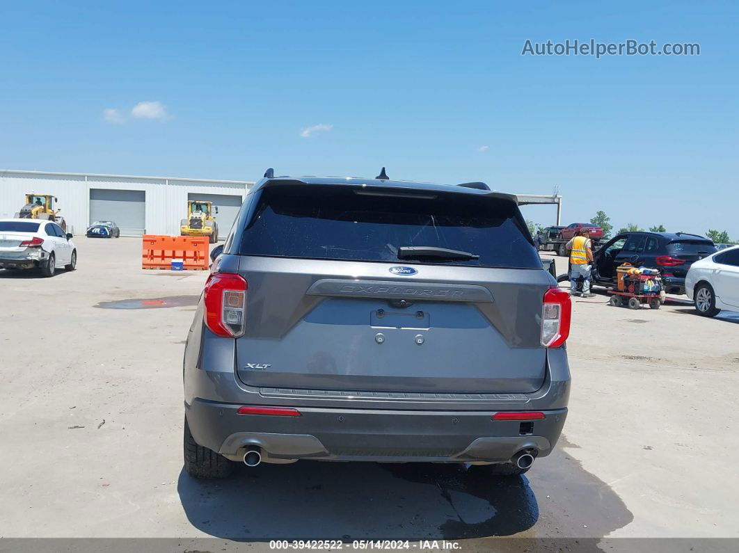 2021 Ford Explorer Xlt Gray vin: 1FMSK7DHXMGB95335