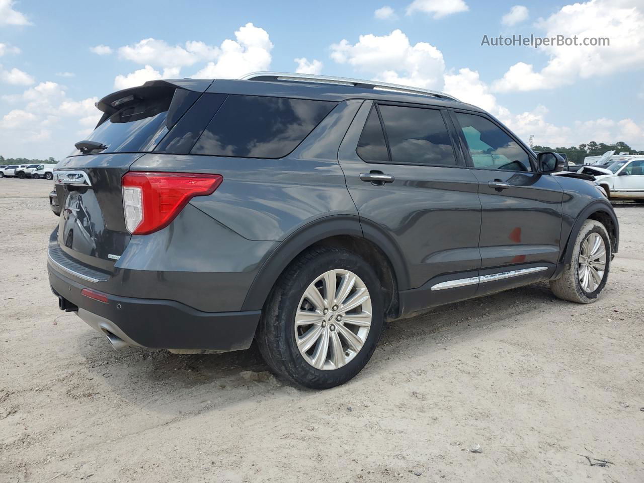 2020 Ford Explorer Limited Gray vin: 1FMSK7FH0LGA27358