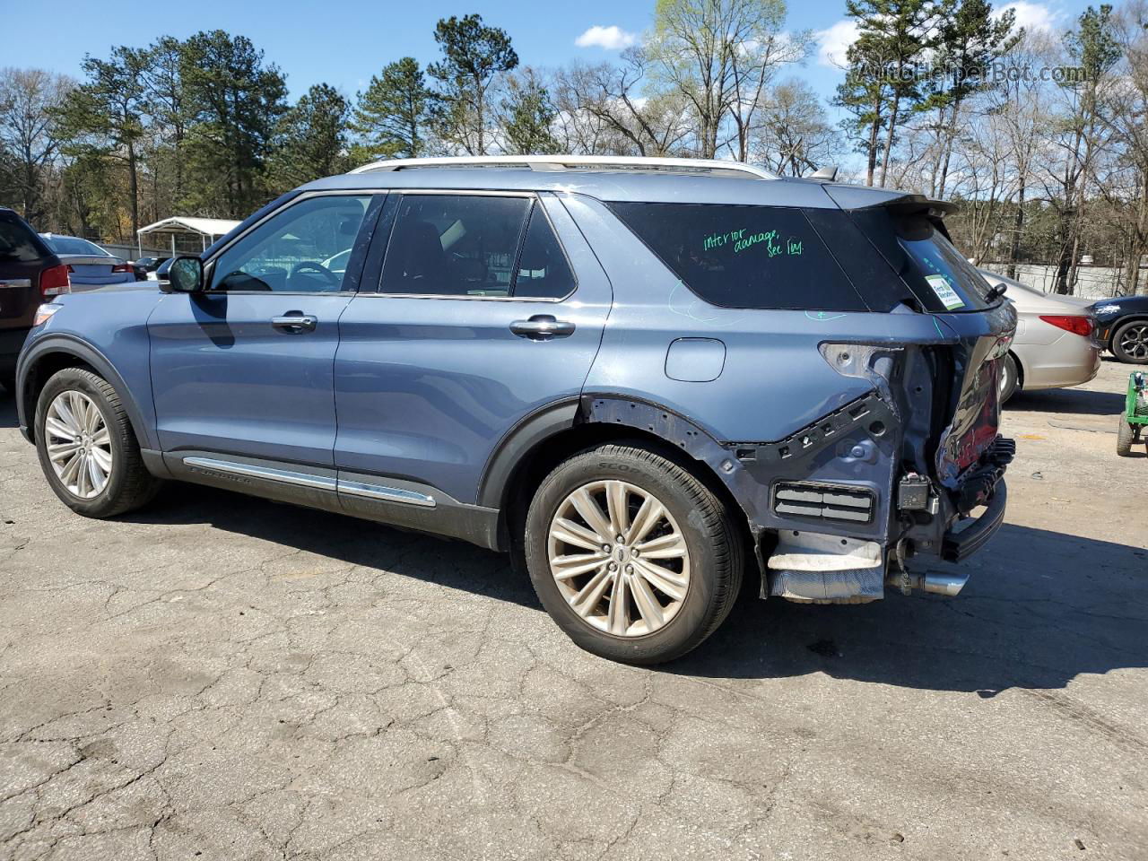 2021 Ford Explorer Limited Blue vin: 1FMSK7FH0MGA91840