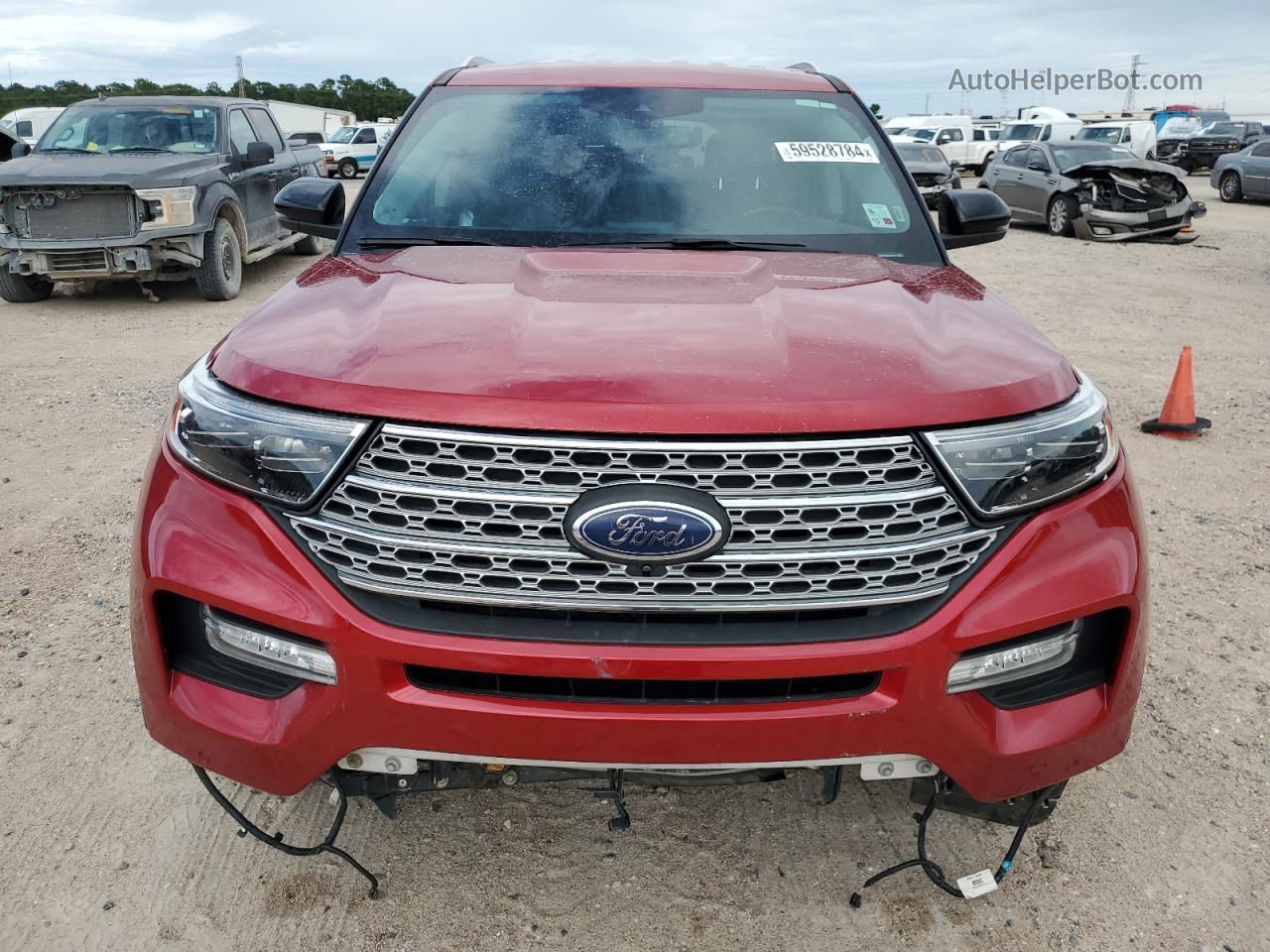 2021 Ford Explorer Limited Red vin: 1FMSK7FH0MGB83854