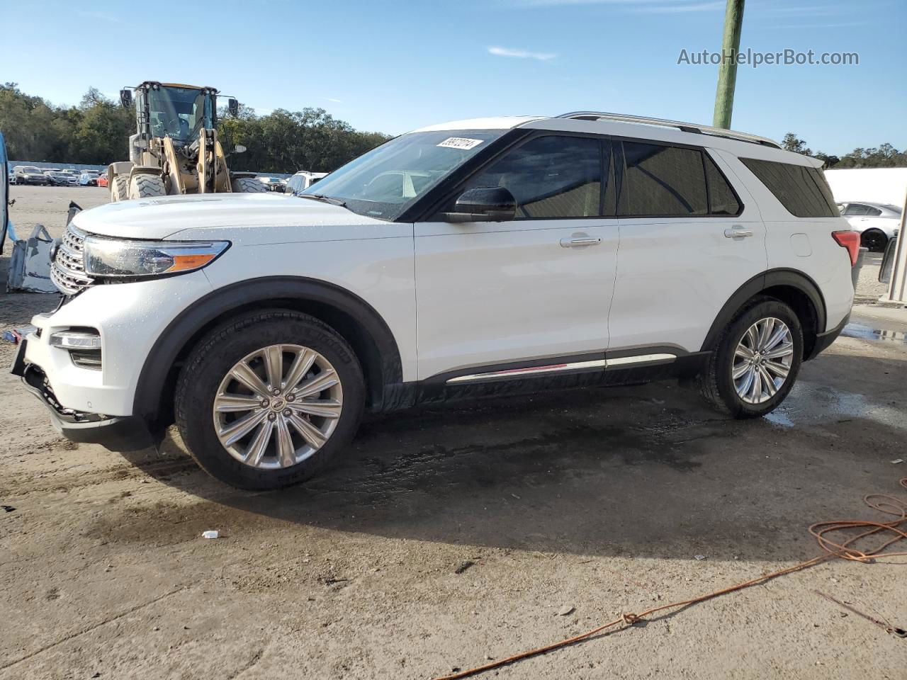 2020 Ford Explorer Limited White vin: 1FMSK7FH1LGA59008