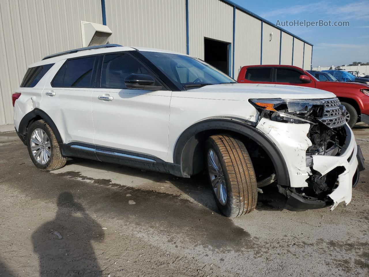 2020 Ford Explorer Limited White vin: 1FMSK7FH1LGA59008