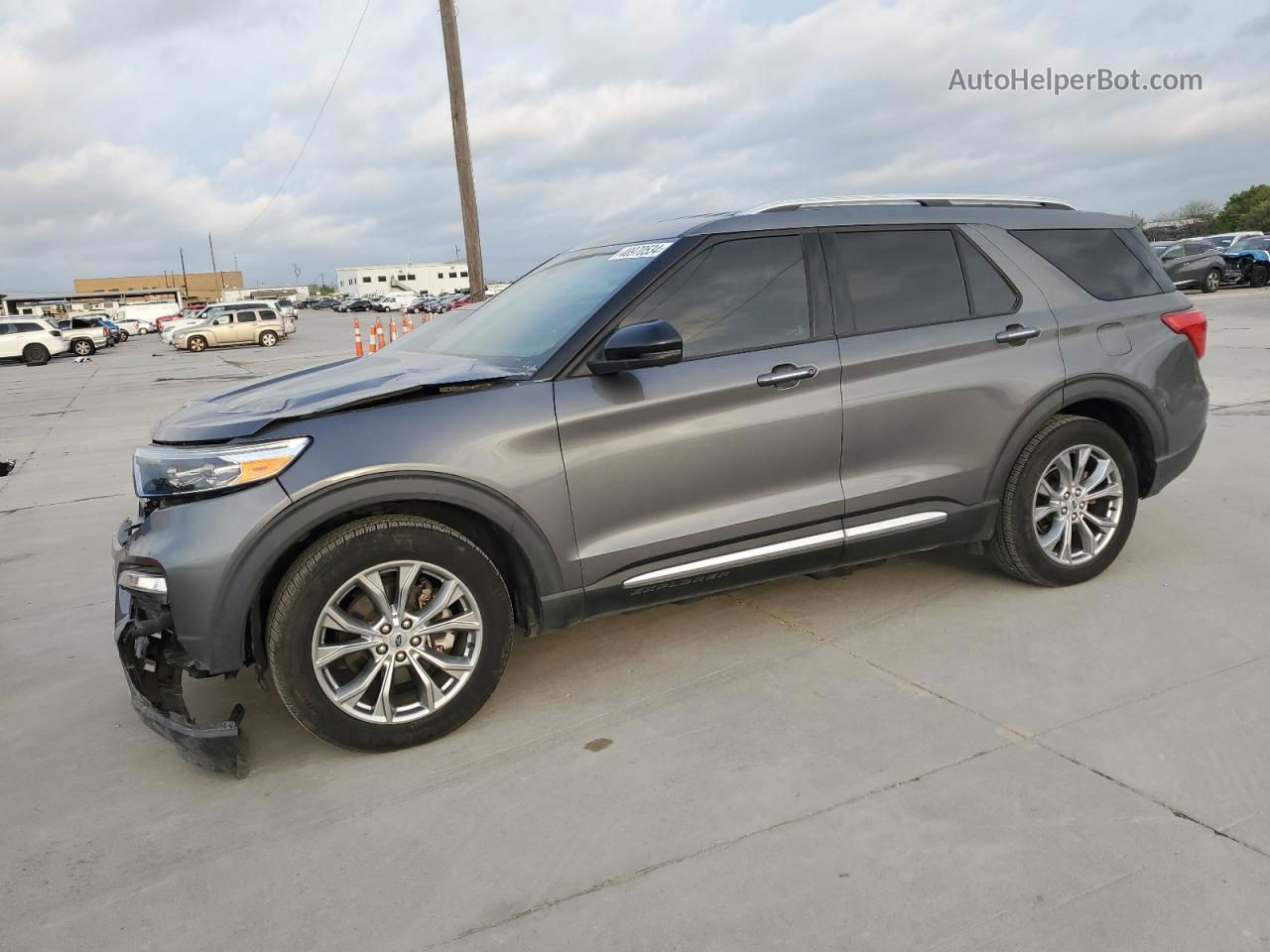 2021 Ford Explorer Limited Charcoal vin: 1FMSK7FH1MGB03994