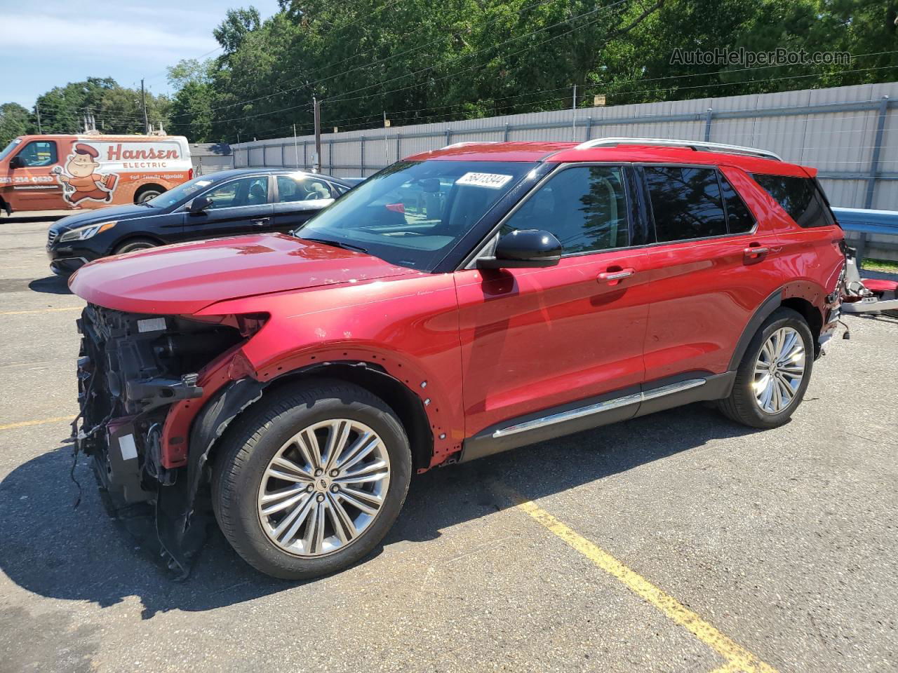 2020 Ford Explorer Limited Maroon vin: 1FMSK7FH2LGB26702