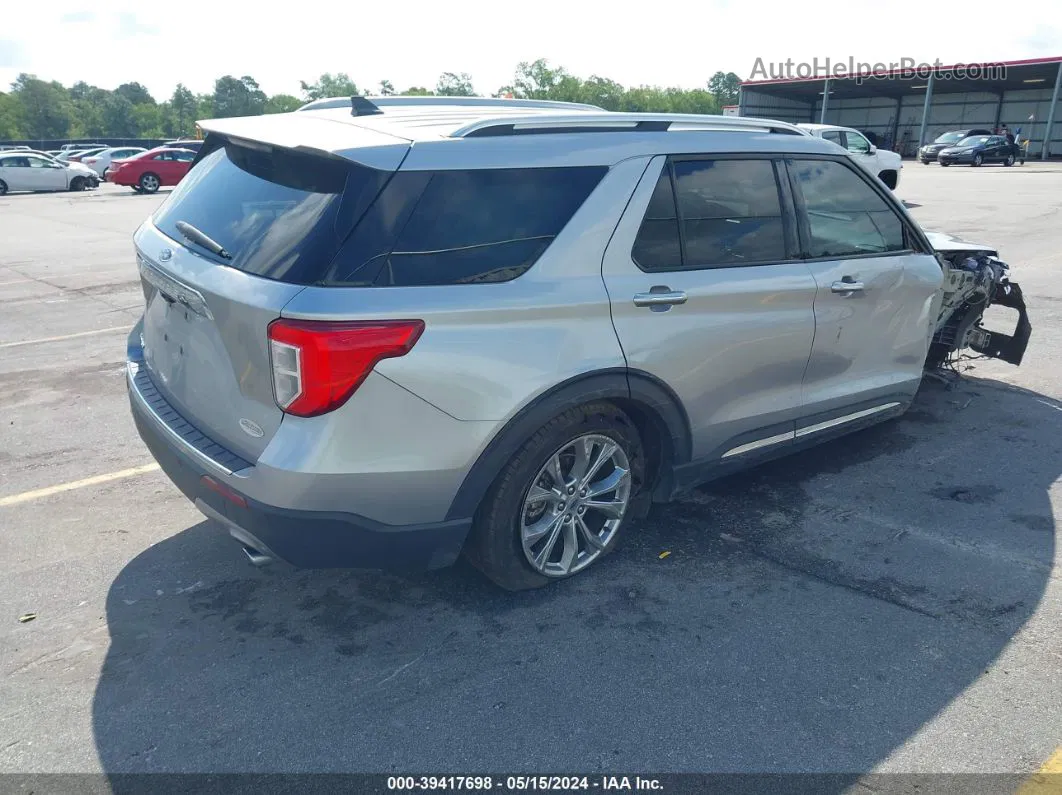 2021 Ford Explorer Limited Silver vin: 1FMSK7FH3MGA72750