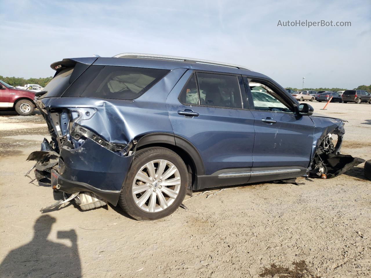 2020 Ford Explorer Limited Blue vin: 1FMSK7FH4LGC56626