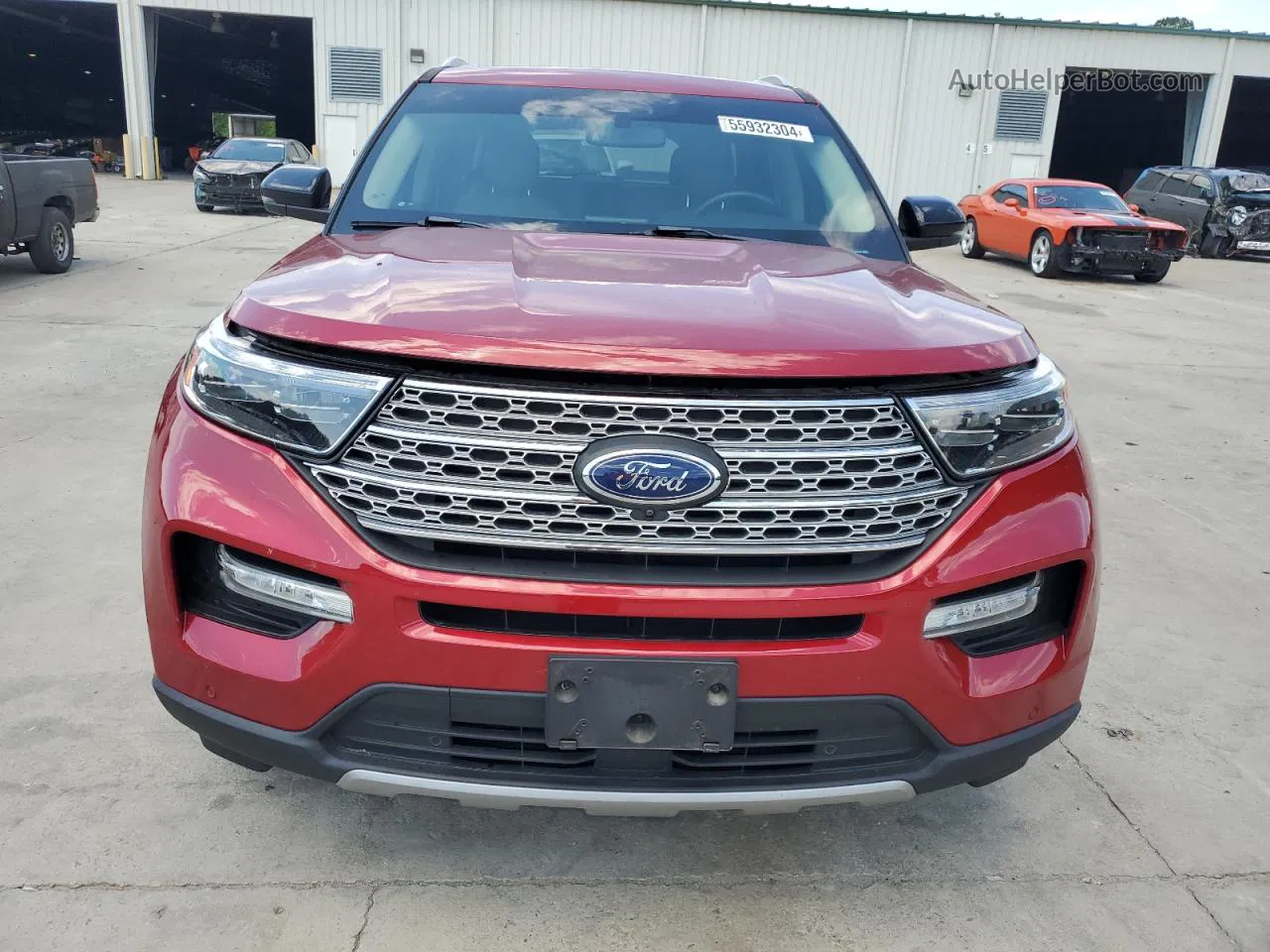 2020 Ford Explorer Limited Red vin: 1FMSK7FH4LGC85592