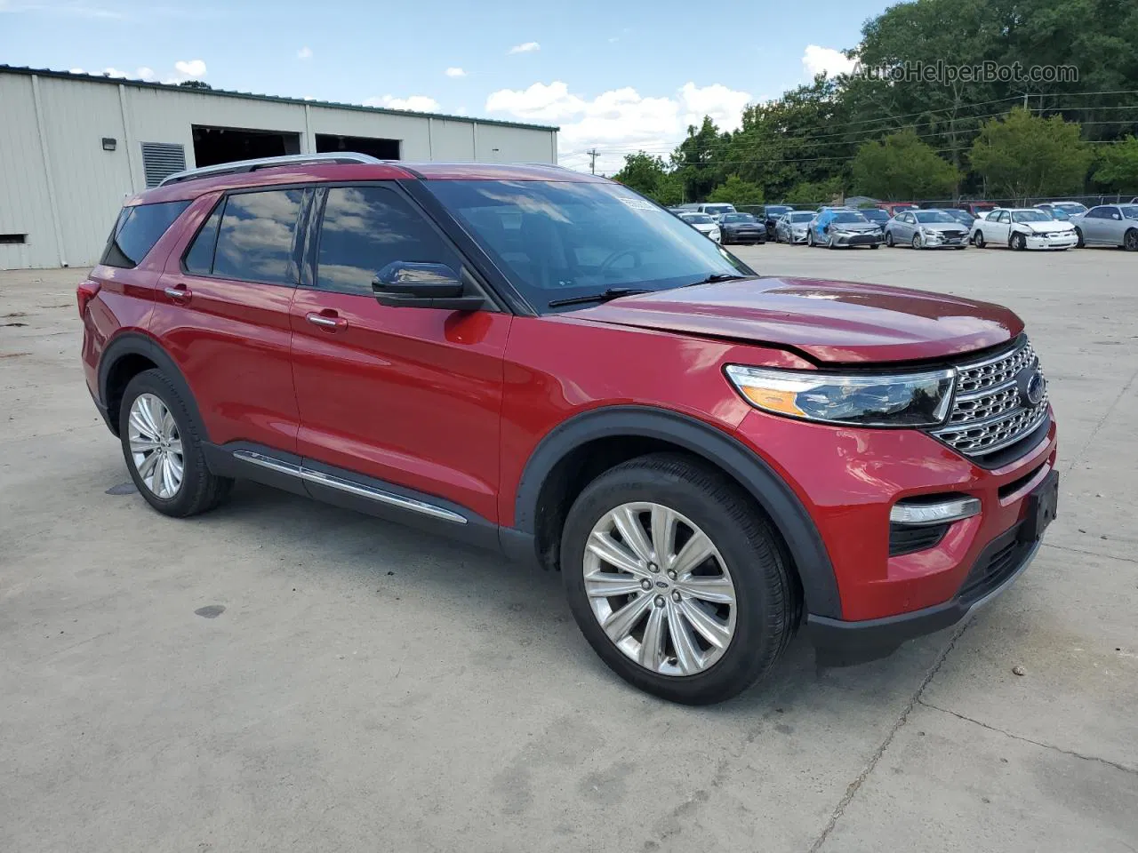 2020 Ford Explorer Limited Red vin: 1FMSK7FH4LGC85592