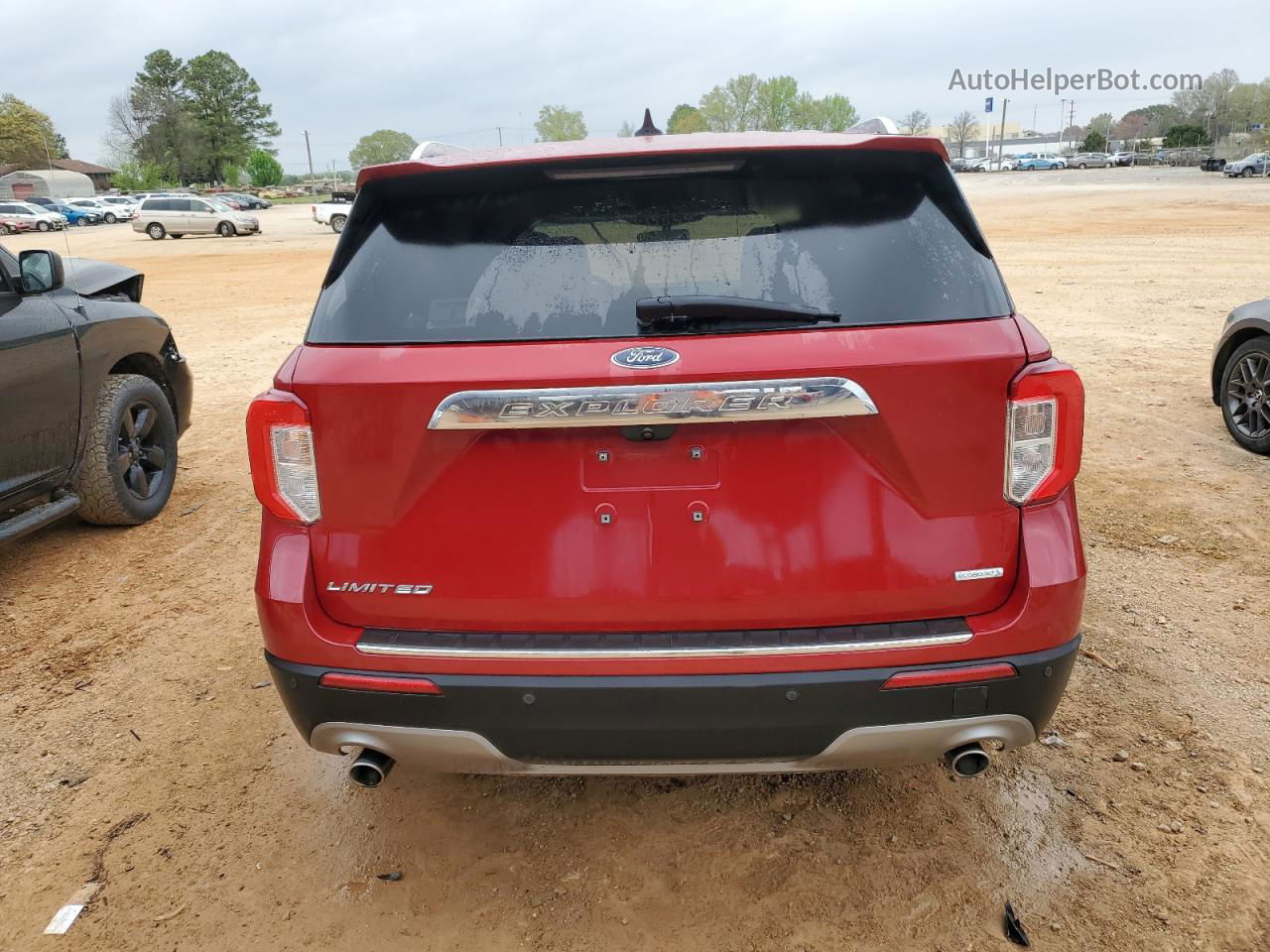 2021 Ford Explorer Limited Red vin: 1FMSK7FH5MGA37188