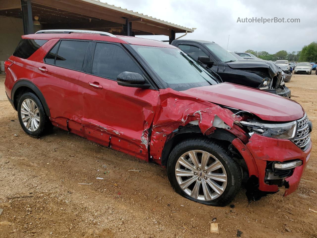 2021 Ford Explorer Limited Red vin: 1FMSK7FH5MGA37188