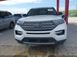 2021 Ford Explorer Limited White vin: 1FMSK7FH7MGA87963