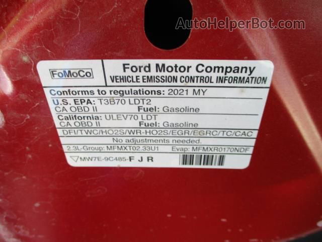 2021 Ford Explorer Limited Red vin: 1FMSK7FH7MGB06348