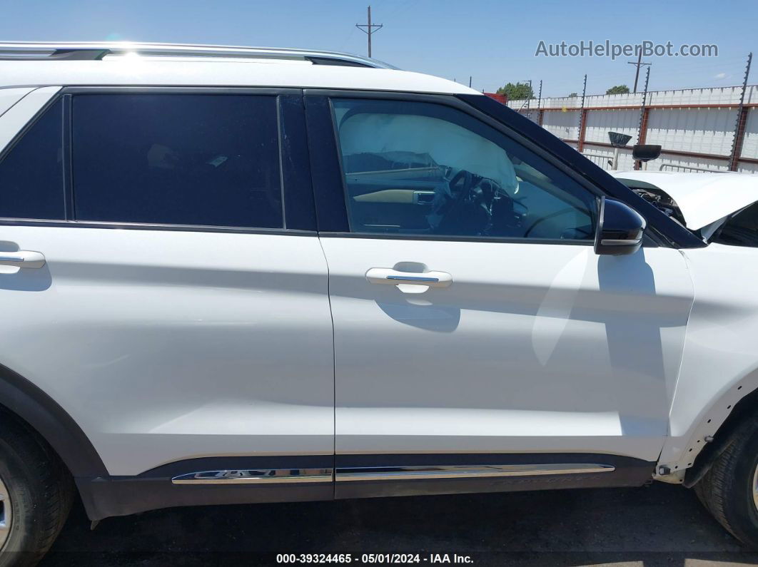 2021 Ford Explorer Limited White vin: 1FMSK7FH8MGA40229