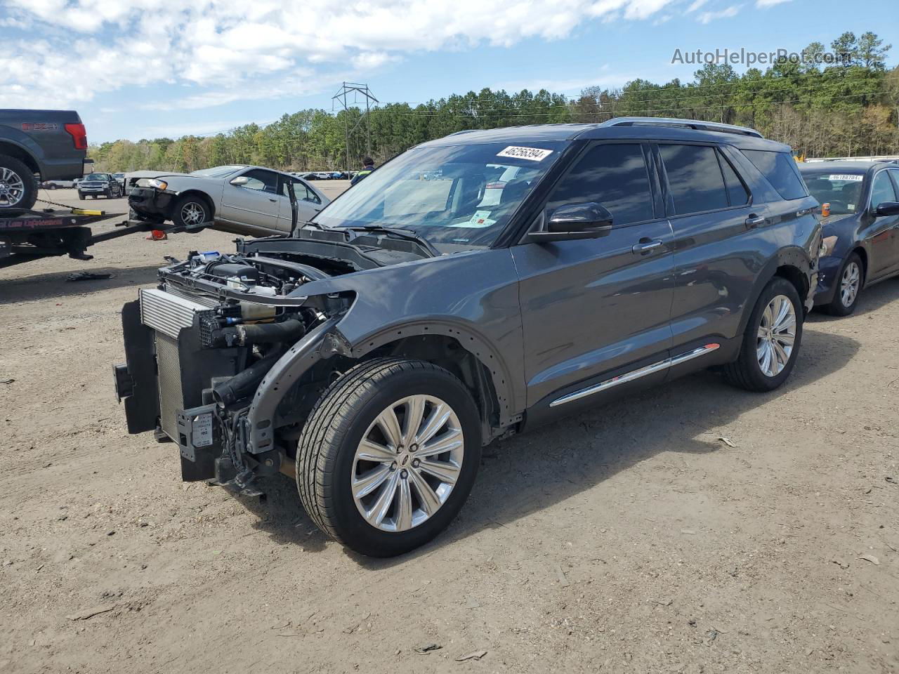 2021 Ford Explorer Limited Charcoal vin: 1FMSK7FH8MGA92086