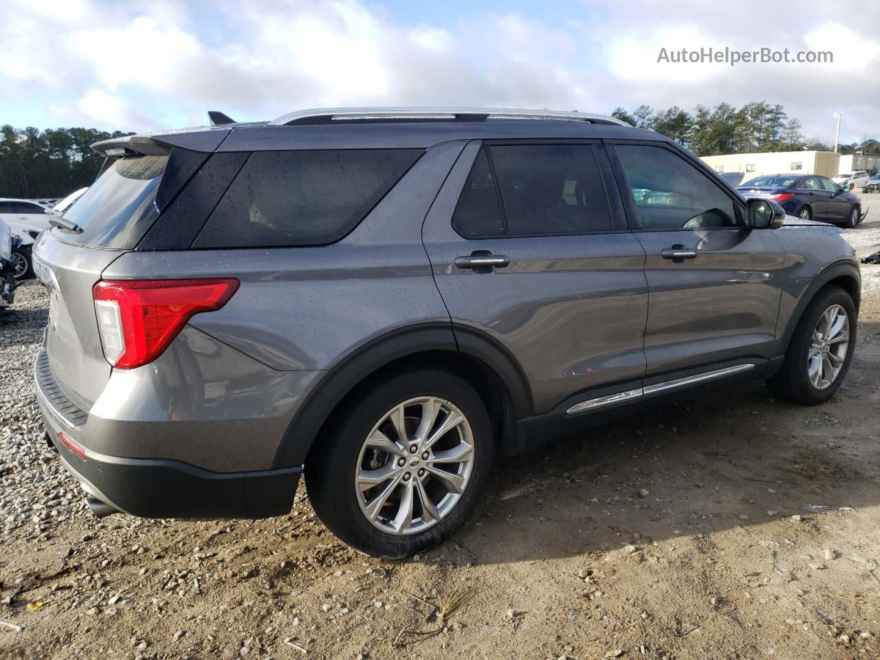 2021 Ford Explorer Limited Gray vin: 1FMSK7FH8MGC17636