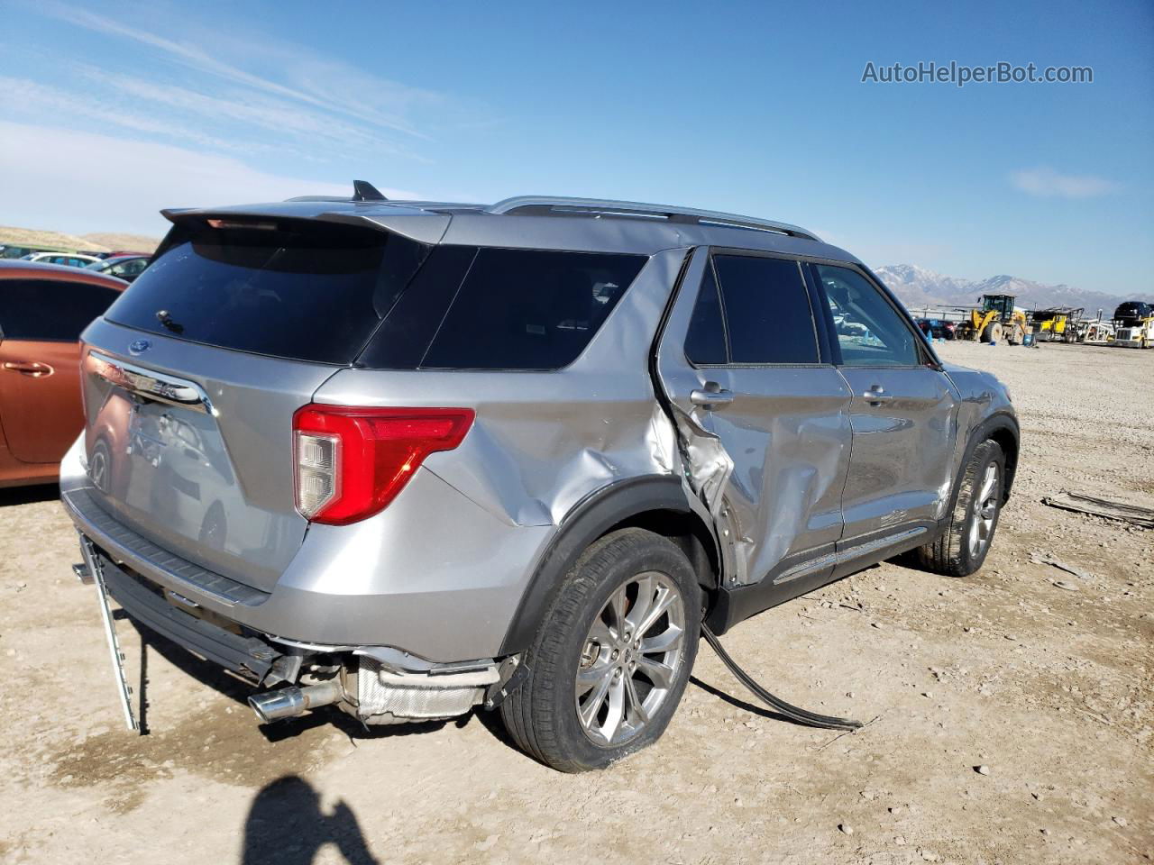 2021 Ford Explorer Limited Серый vin: 1FMSK7FH9MGB84260