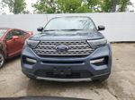 2021 Ford Explorer Limited Blue vin: 1FMSK7FH9MGB95582