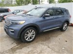 2021 Ford Explorer Limited Blue vin: 1FMSK7FH9MGB95582