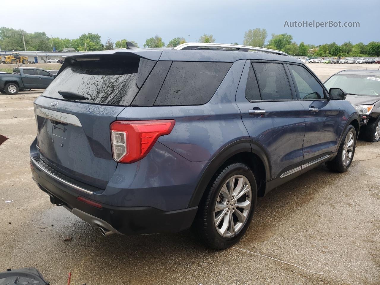 2021 Ford Explorer Limited Blue vin: 1FMSK7FH9MGB95582