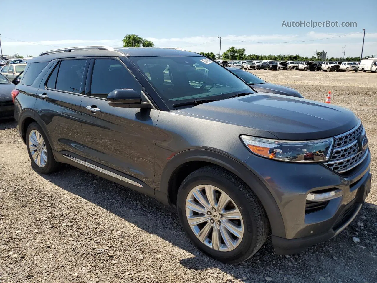 2020 Ford Explorer Limited Gray vin: 1FMSK7FHXLGA30896