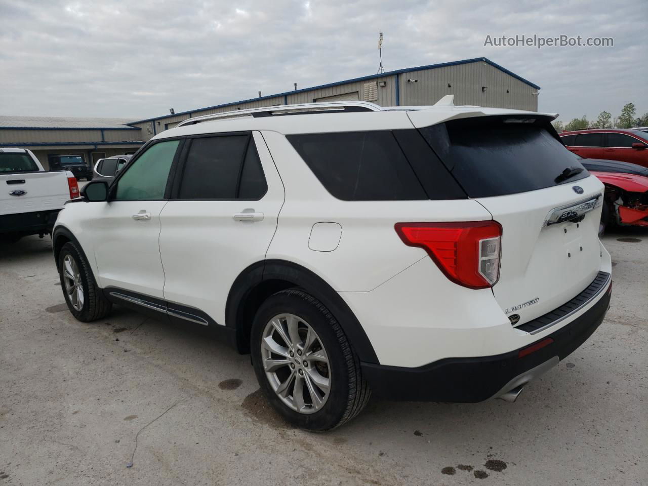 2020 Ford Explorer Limited White vin: 1FMSK7FHXLGA44409