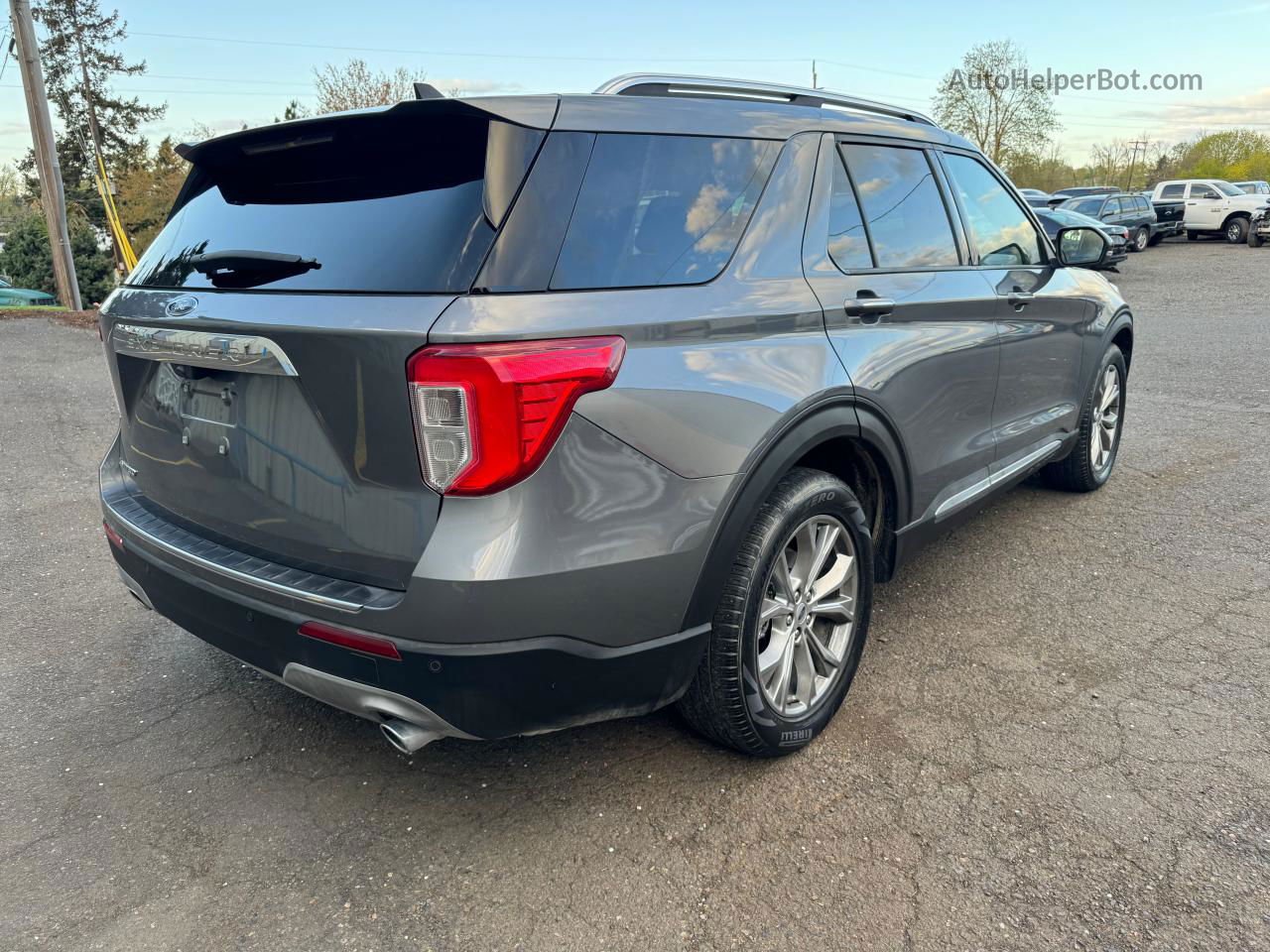 2021 Ford Explorer Limited Gray vin: 1FMSK7FHXMGA63866