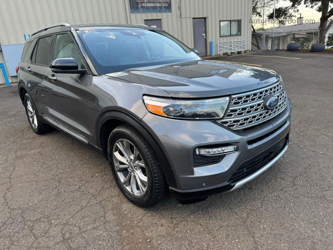 2021 Ford Explorer Limited Gray vin: 1FMSK7FHXMGA63866