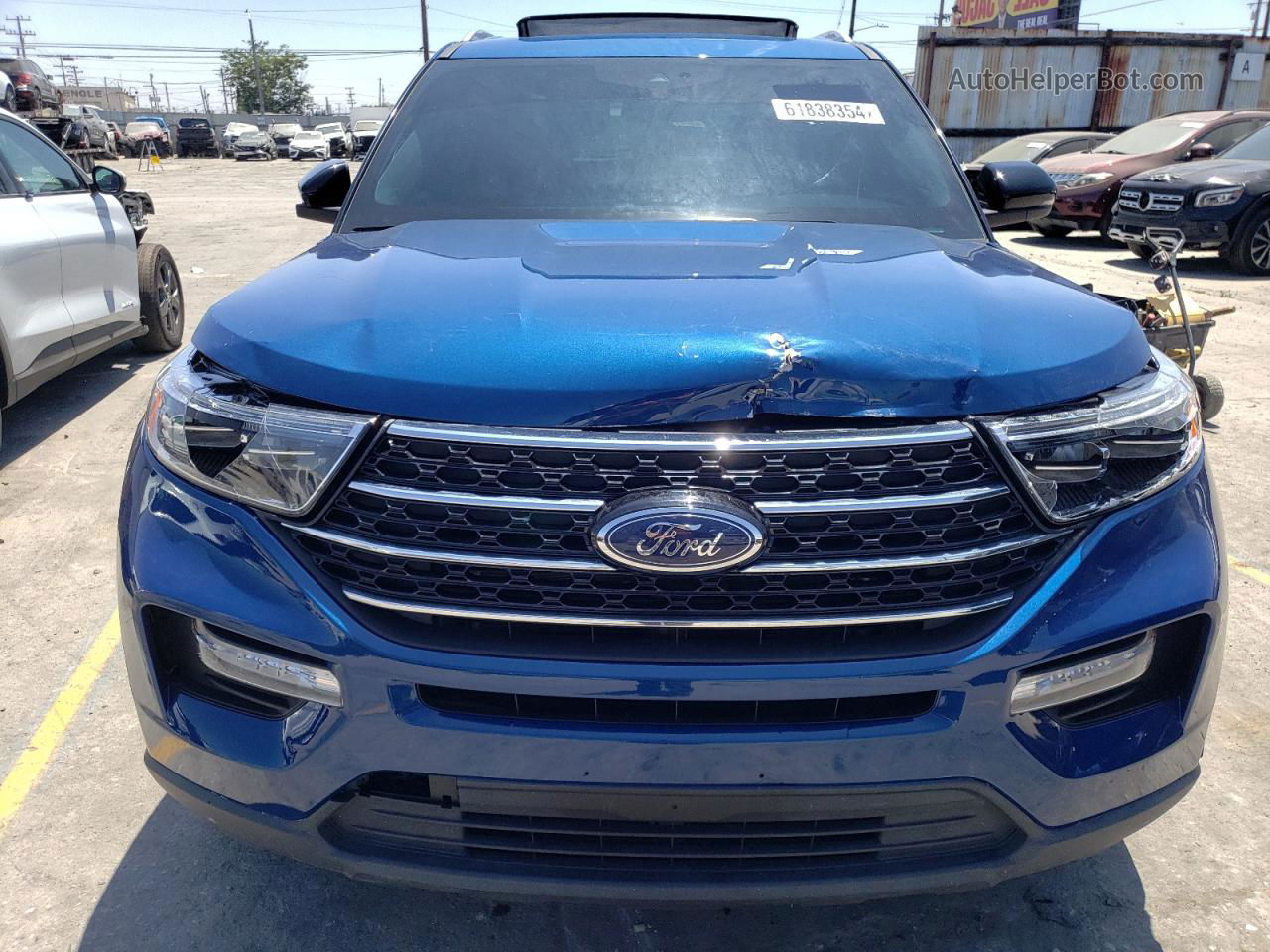 2021 Ford Explorer Limited Синий vin: 1FMSK7FHXMGA95751