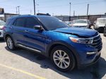 2021 Ford Explorer Limited Синий vin: 1FMSK7FHXMGA95751