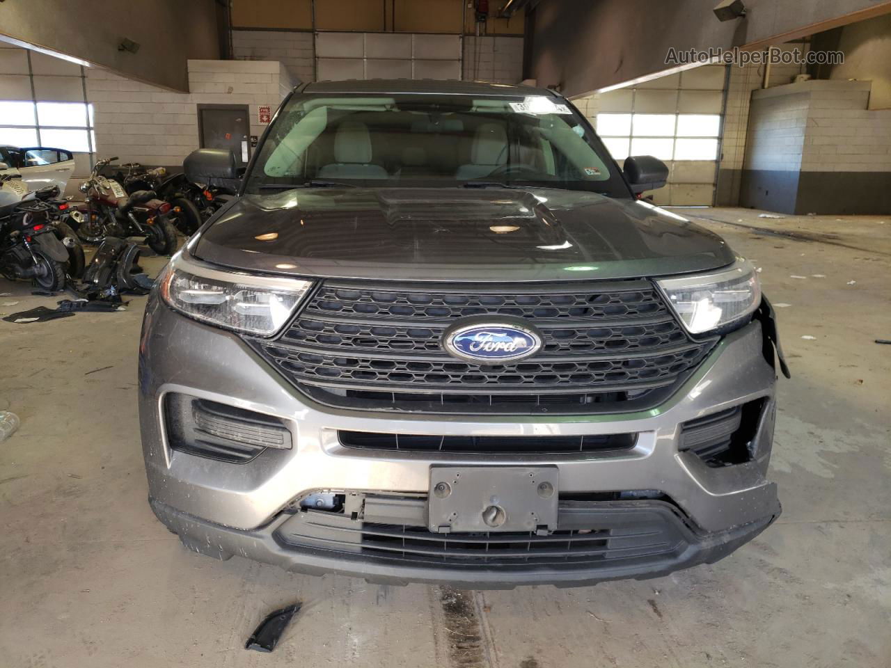 2021 Ford Explorer  Gray vin: 1FMSK8BH6MGA78862